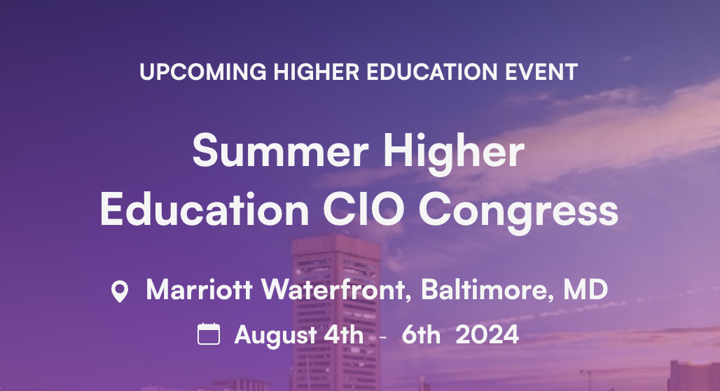 RTM Summer Higher Education CIO Congress Flyer